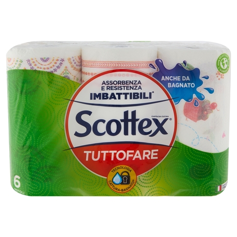 Scottonelle Carta da Cucina Tuttofare 6 pz